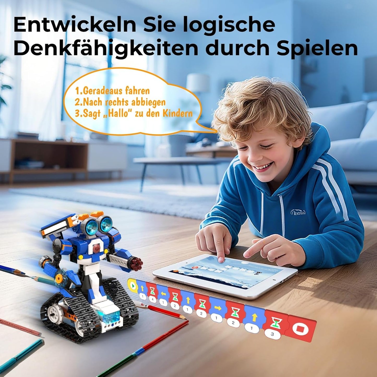 6-in-1 Programmierbarer Roboter-Bausatz Robot J, Robot J