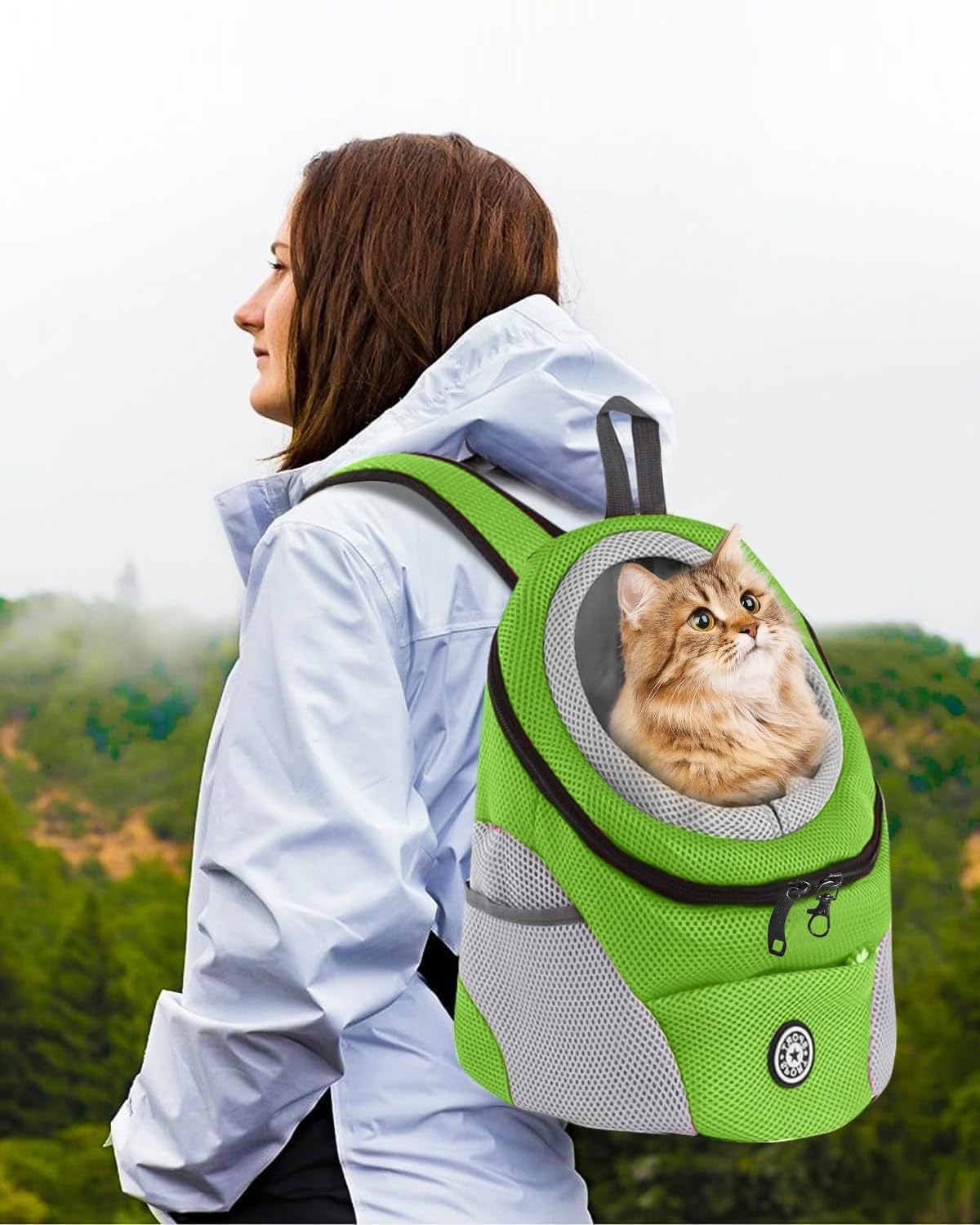 Hundetragerucksack, M Grün