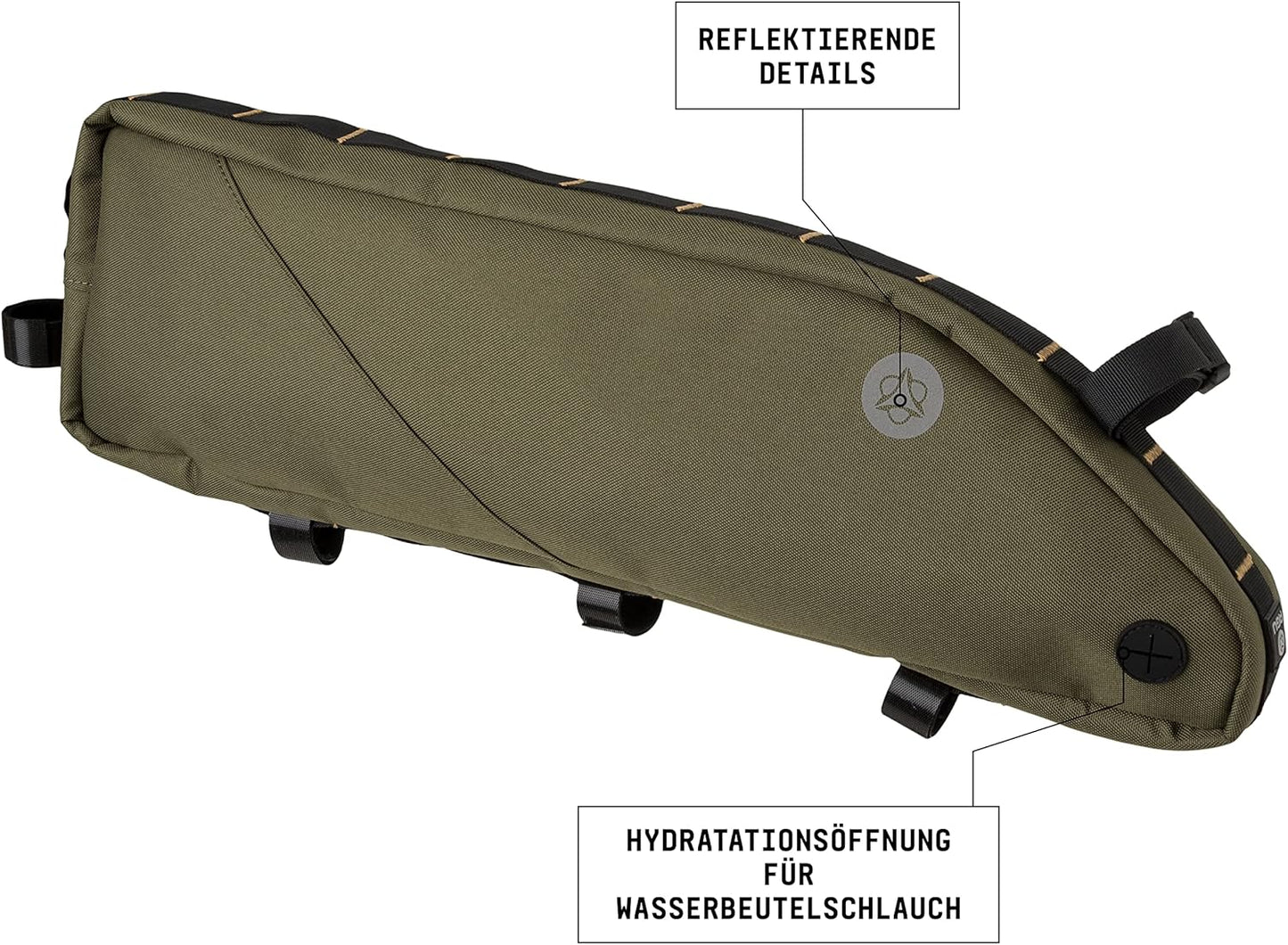 Tube Venture Rahmentasch, Army Green 5.5