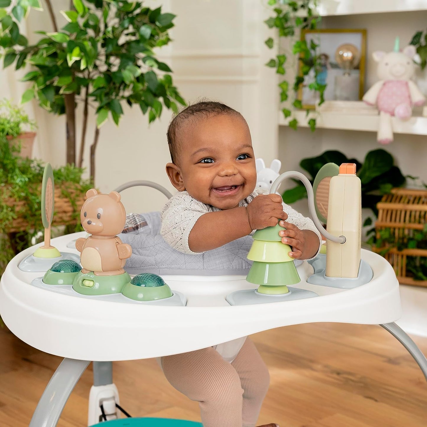 2-in-1 Aktivitätscenter mit 11 Aktivitäten, 1 Spring & Sprout