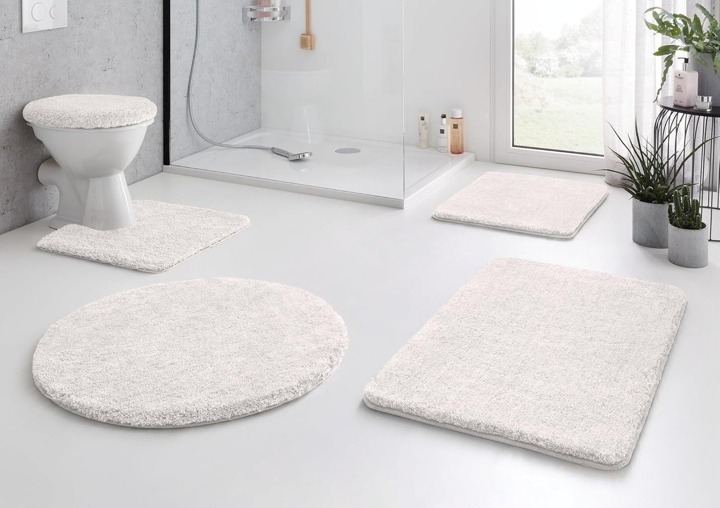 Badteppich Relax, 60x100 cm, Polarweiss 60 x 100 cm (Rechteckig)