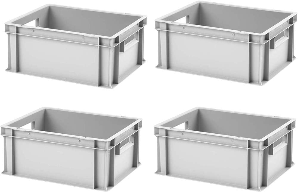 Euroboxen-Set (4 Stück, 16,5 L, lebensmittelecht)