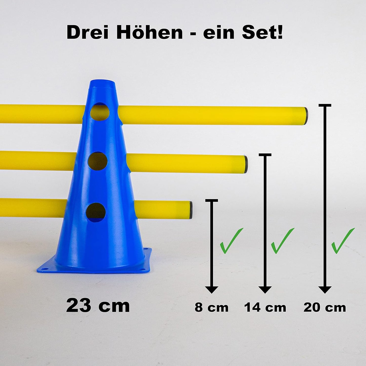 Steckhürdenset Agility & Cavaletti (15-teilig)