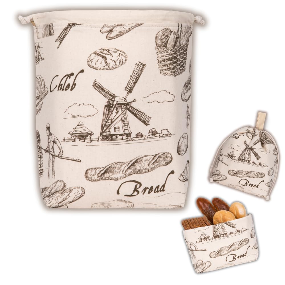 Brotbeutel zur Aufbewahrung (3 in 1), 3 in 1 Bakery