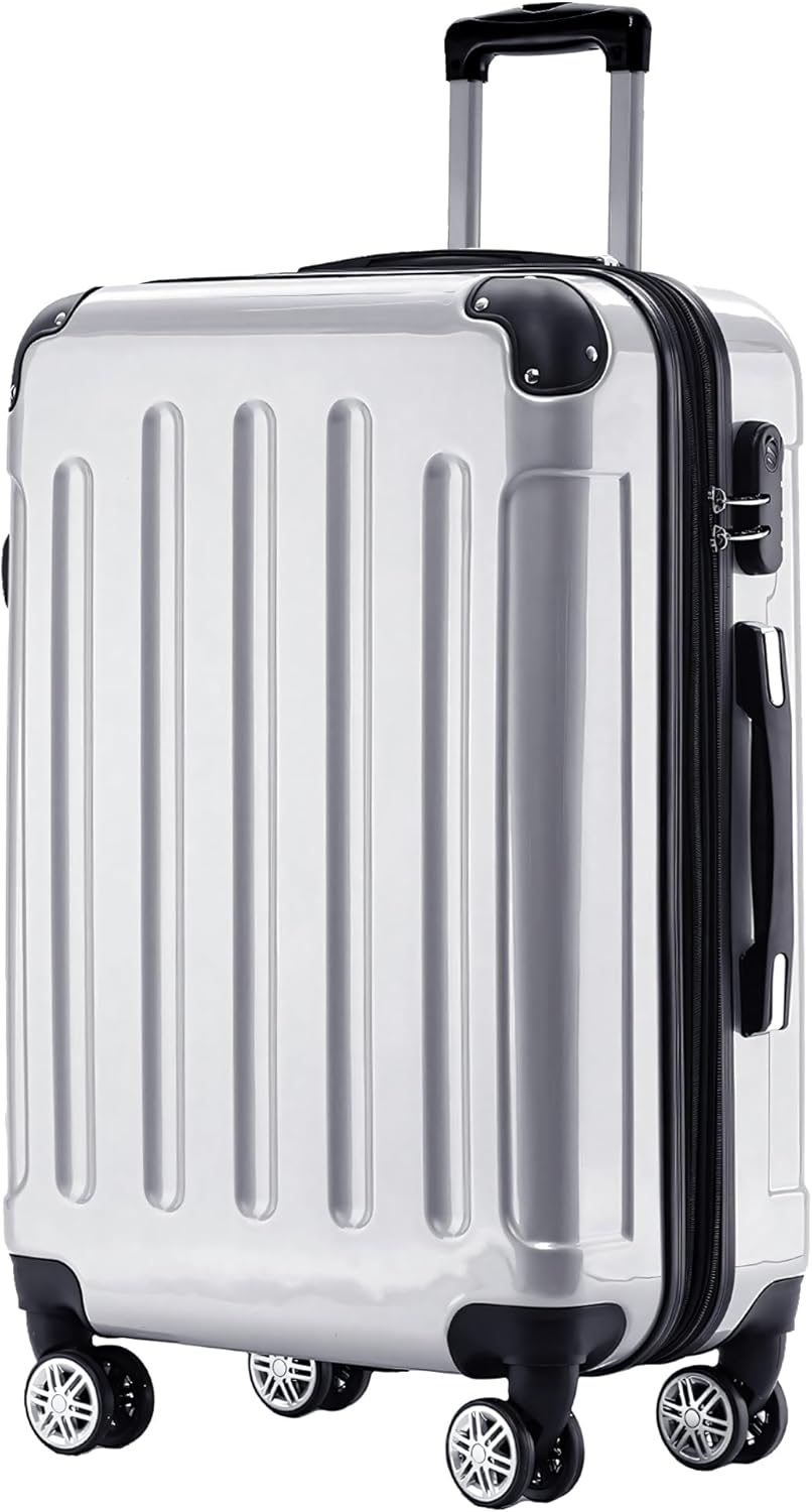 Hartschalenkoffer, Silber|XL