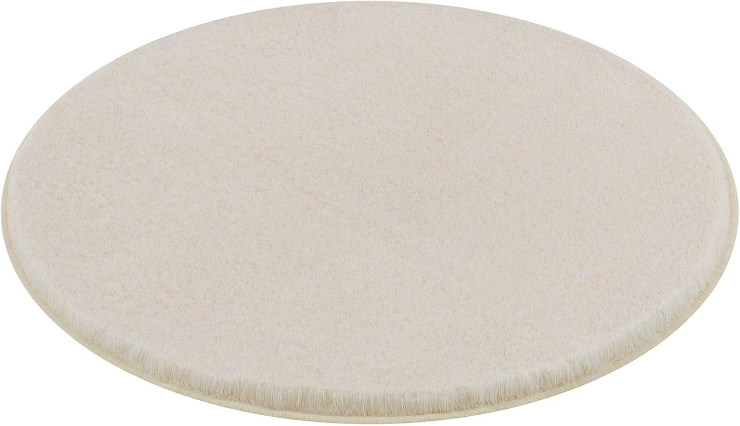 Runder Badteppich Relax, Sandbeige 100 cm (Rund)