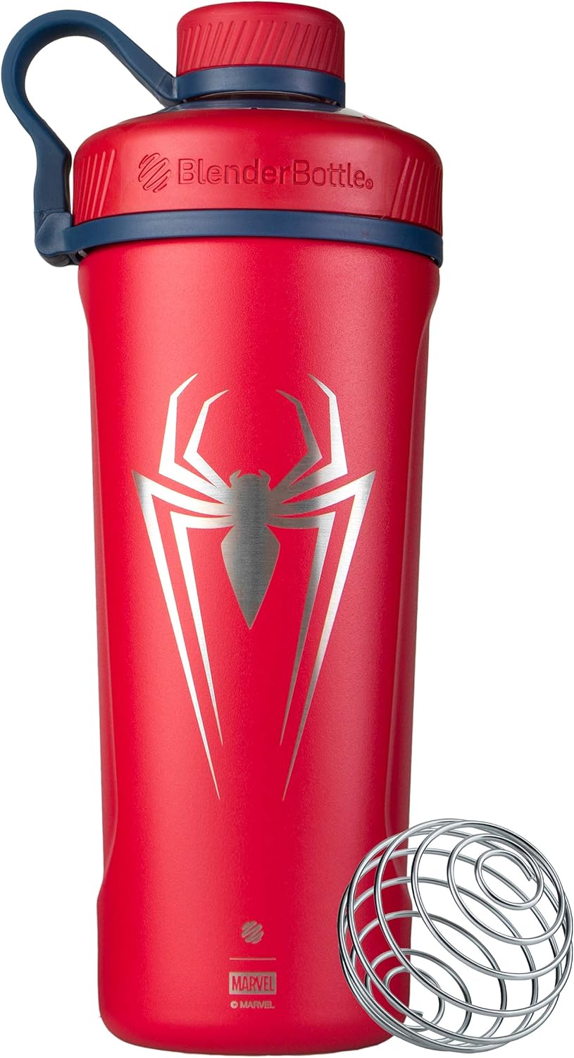 Marvel Comics Spider-Man Fitness-Trinkflasche mit BlenderBall, 769 ml Spider-man Spider