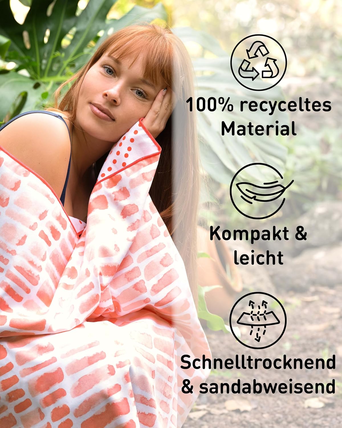 Schnelltrocknendes Strandhandtuch, 160cm x 90cm 30 Dunes