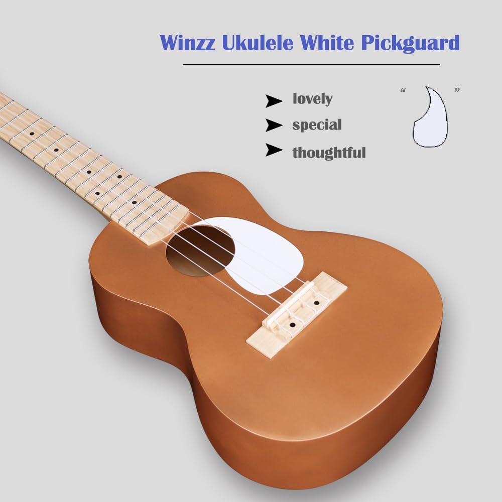 Konzert-Ukulele-Set mit Zubehör, 23 Zoll Braun