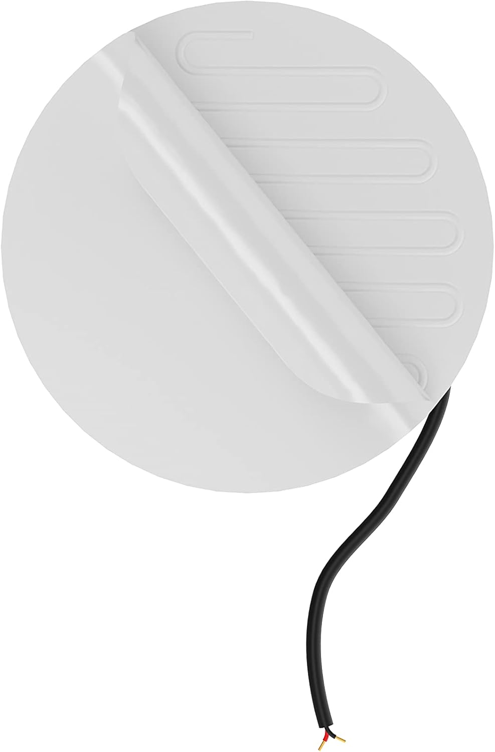 Heizfolie für Wandspiegel (Anti-Dampf, oval, 30 cm), ⌀ 30 cm Weiss