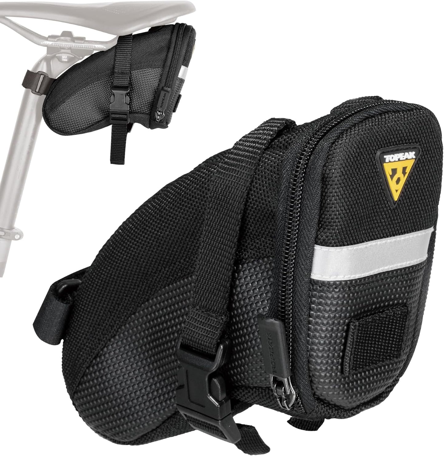 Aero Wedge Strap Satteltasche, 18 x 8.5 x 11 cm, 0.66 Liter Schwarz