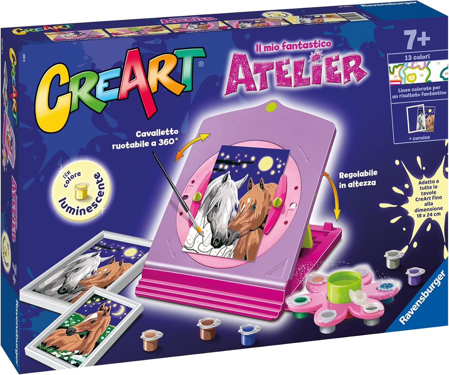 Malen nach Zahlen Komplettset - Atelier Cavalli, Mittel