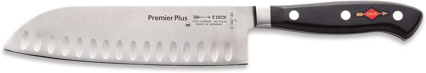 Santokumesser, Kullenschliff 18cm