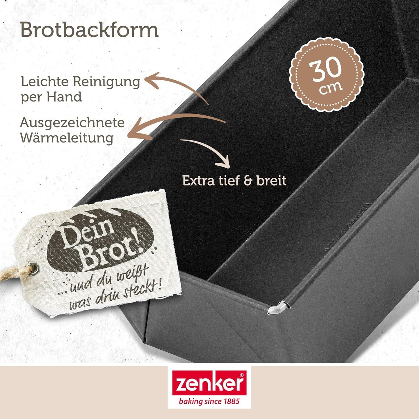 Brotbackform mit Antihaftbeschichtung