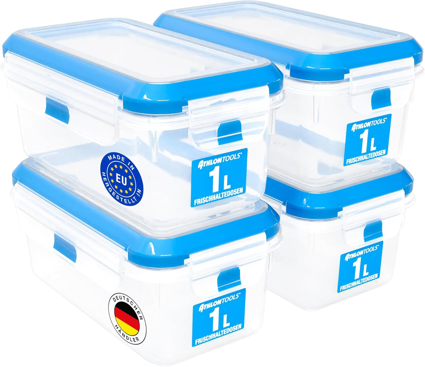 4er-Set Frischhaltedosen, 1 L | 4er Set