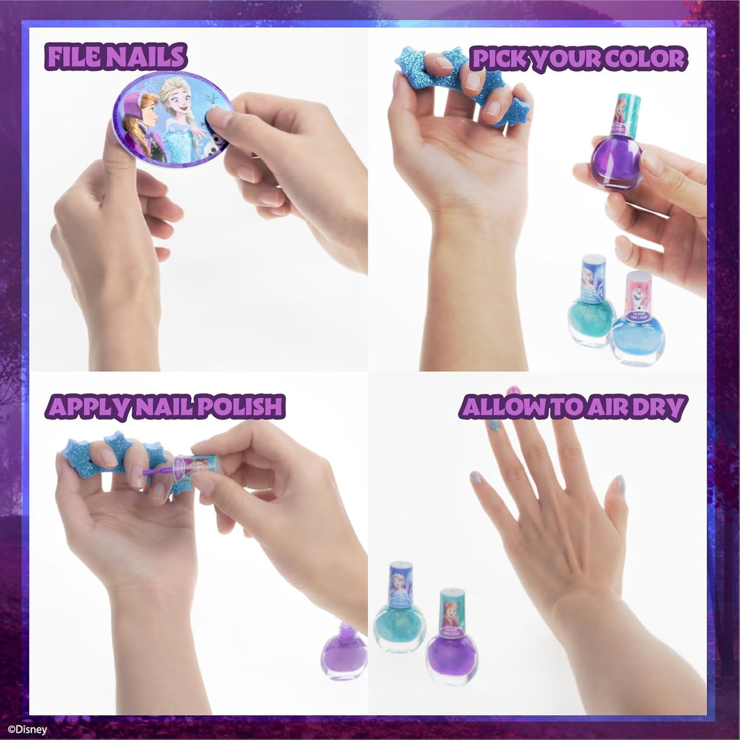 Kinderschminkset mit Lipgloss und Nagellack, Disney Frozen