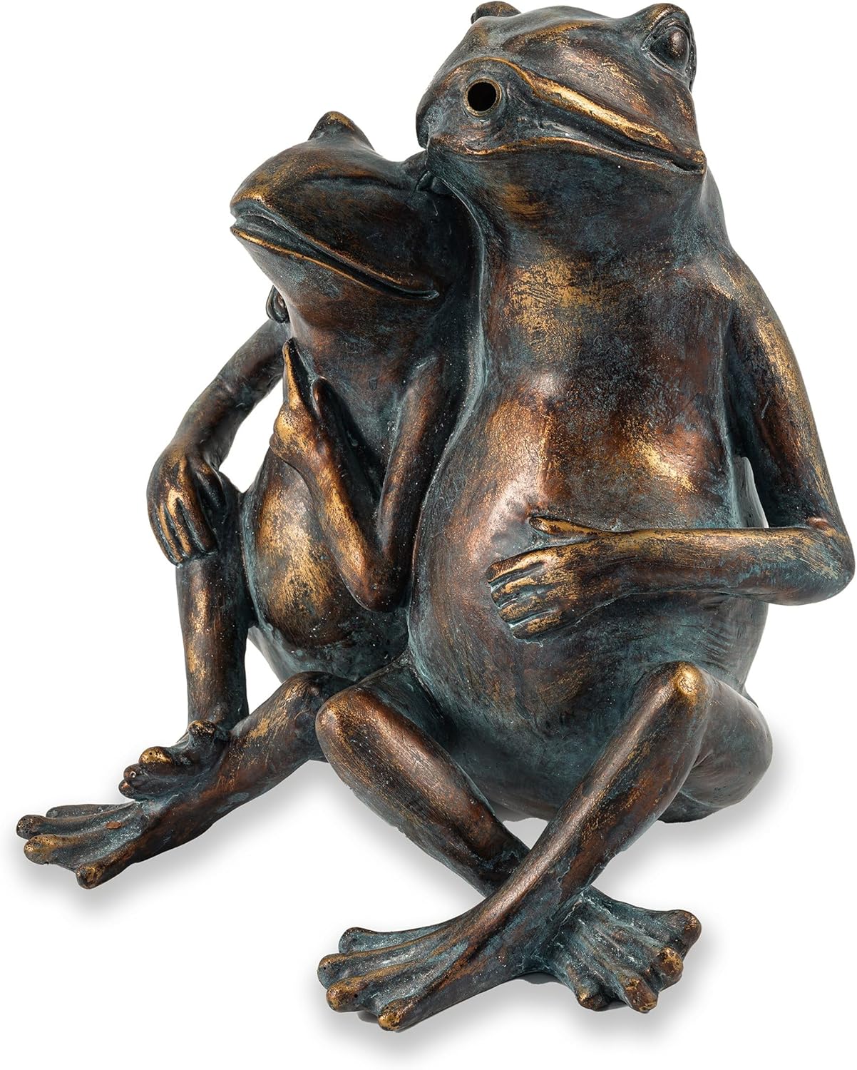 Wasserspeier-Figur Froschpaar für Teich und Garten