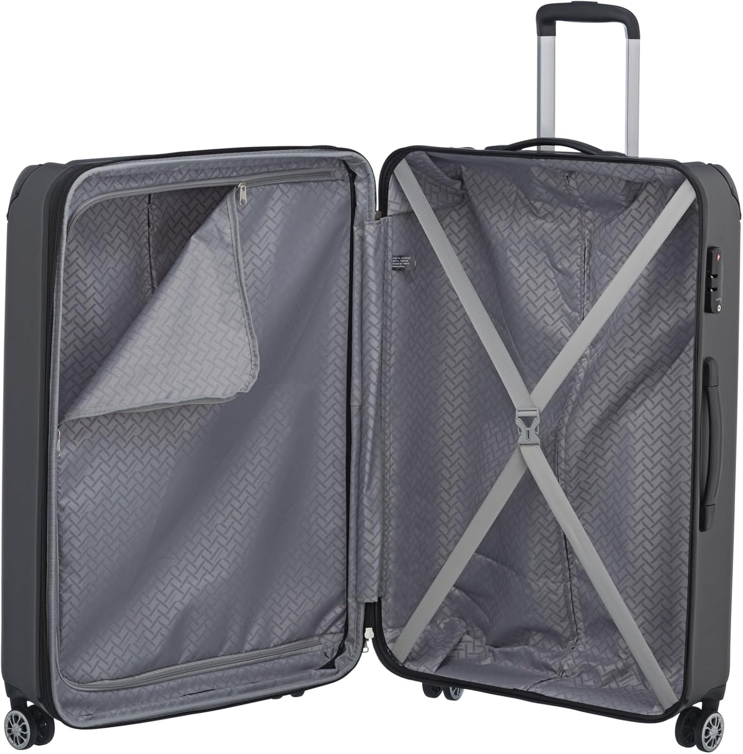City 4-Rollen Kofferset 2tlg., Anthrazit Koffer-Set (L/M)
