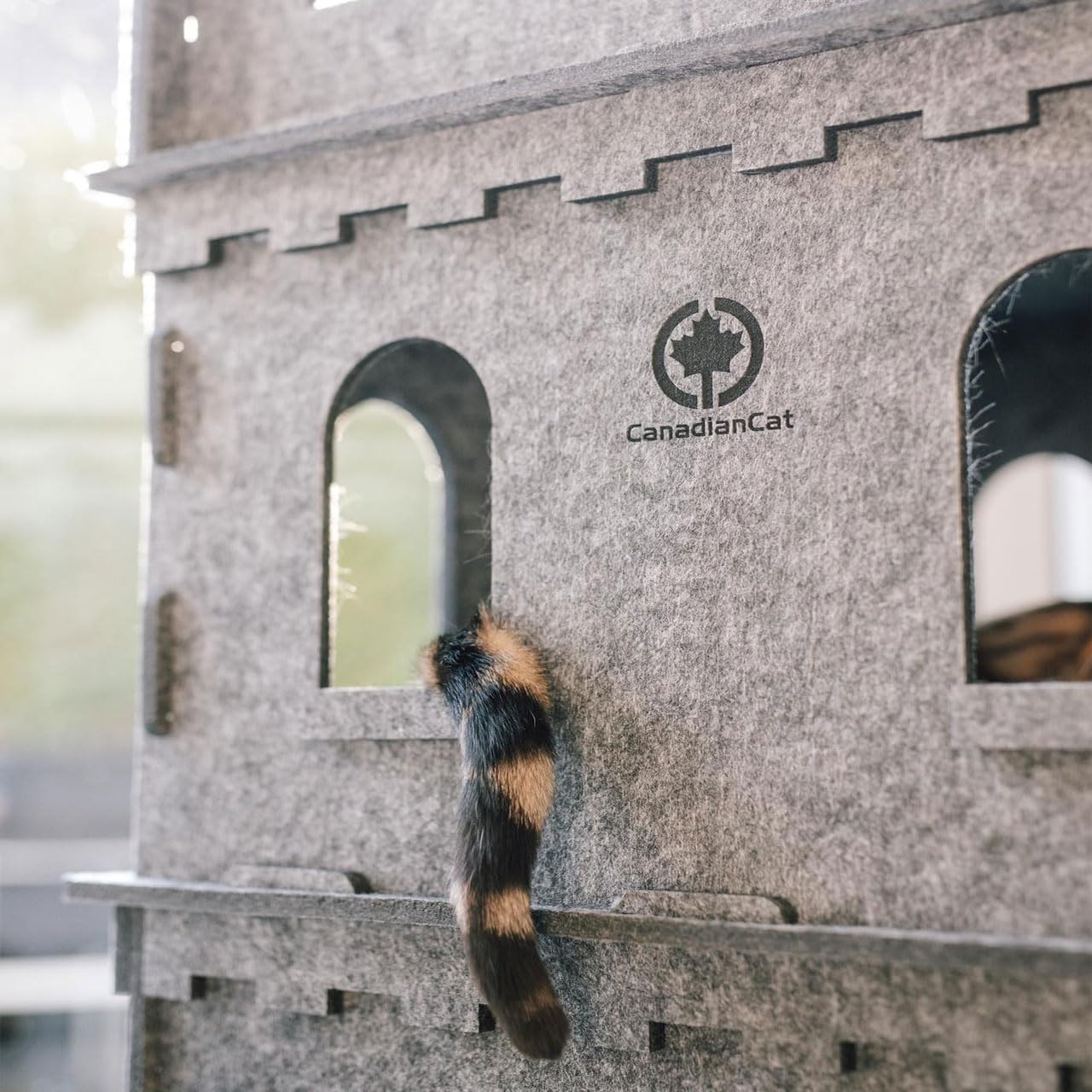 Etagen-Erweiterungsset für Katzenburg, Beige/Anthrazit Etagen-Anbauset