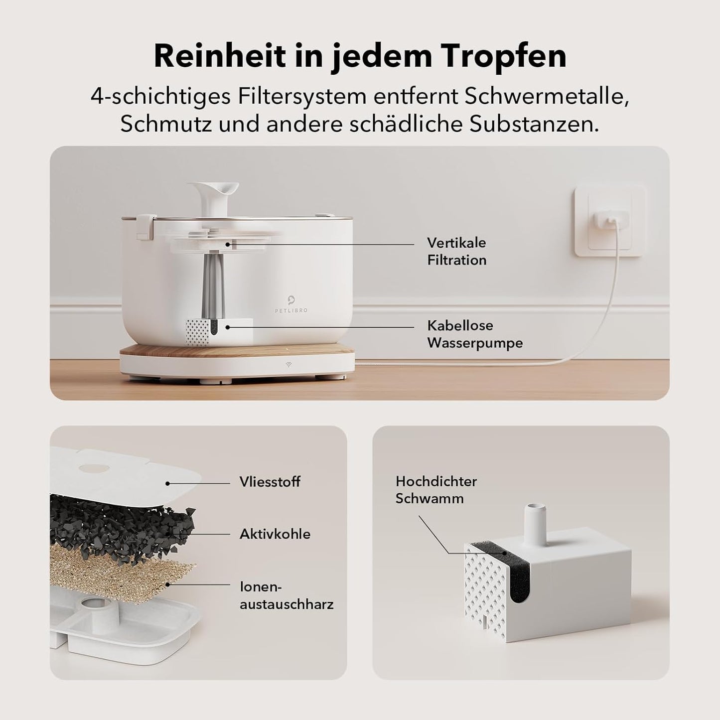 Trinkbrunnen ‎PLWF105, a. App Katzenbrunnen - Weiss