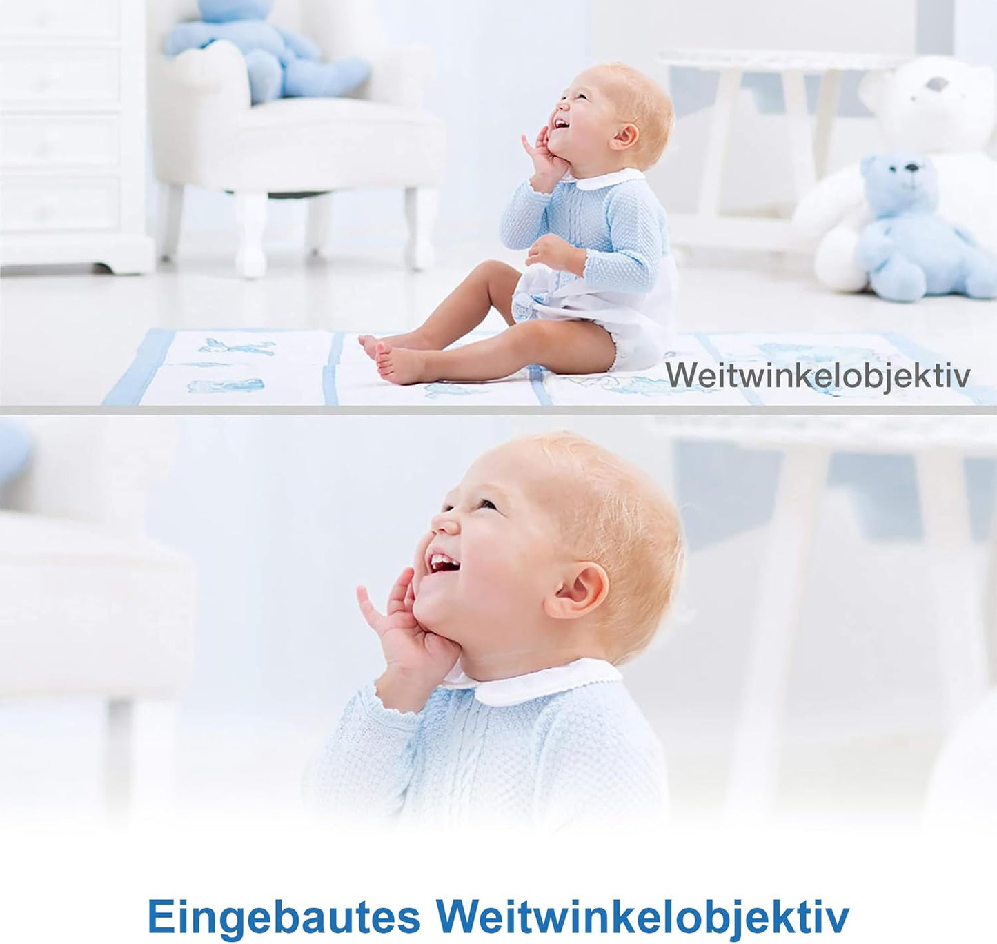 Babyphone mit Kamera VM901-1W, 5"-VM901-APP