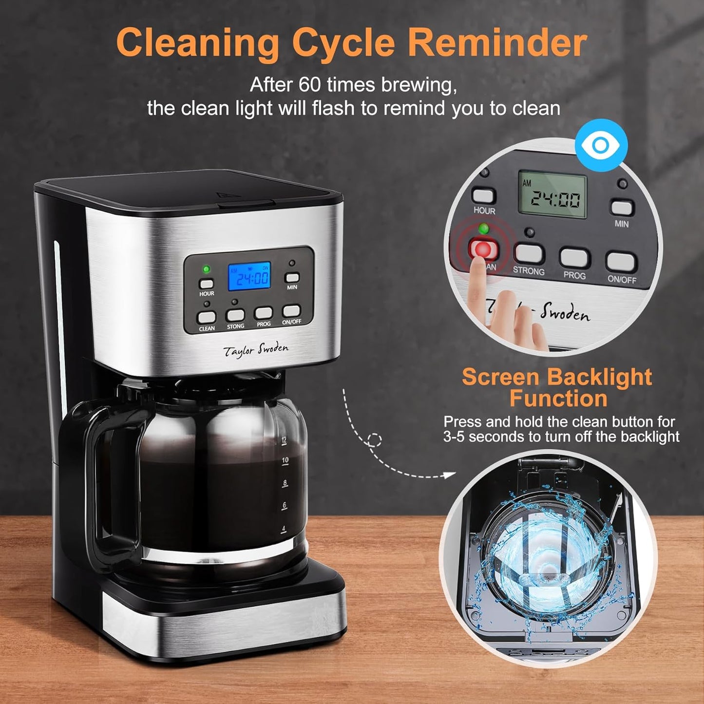 Filterkaffeemaschine Darcy, Schwarz