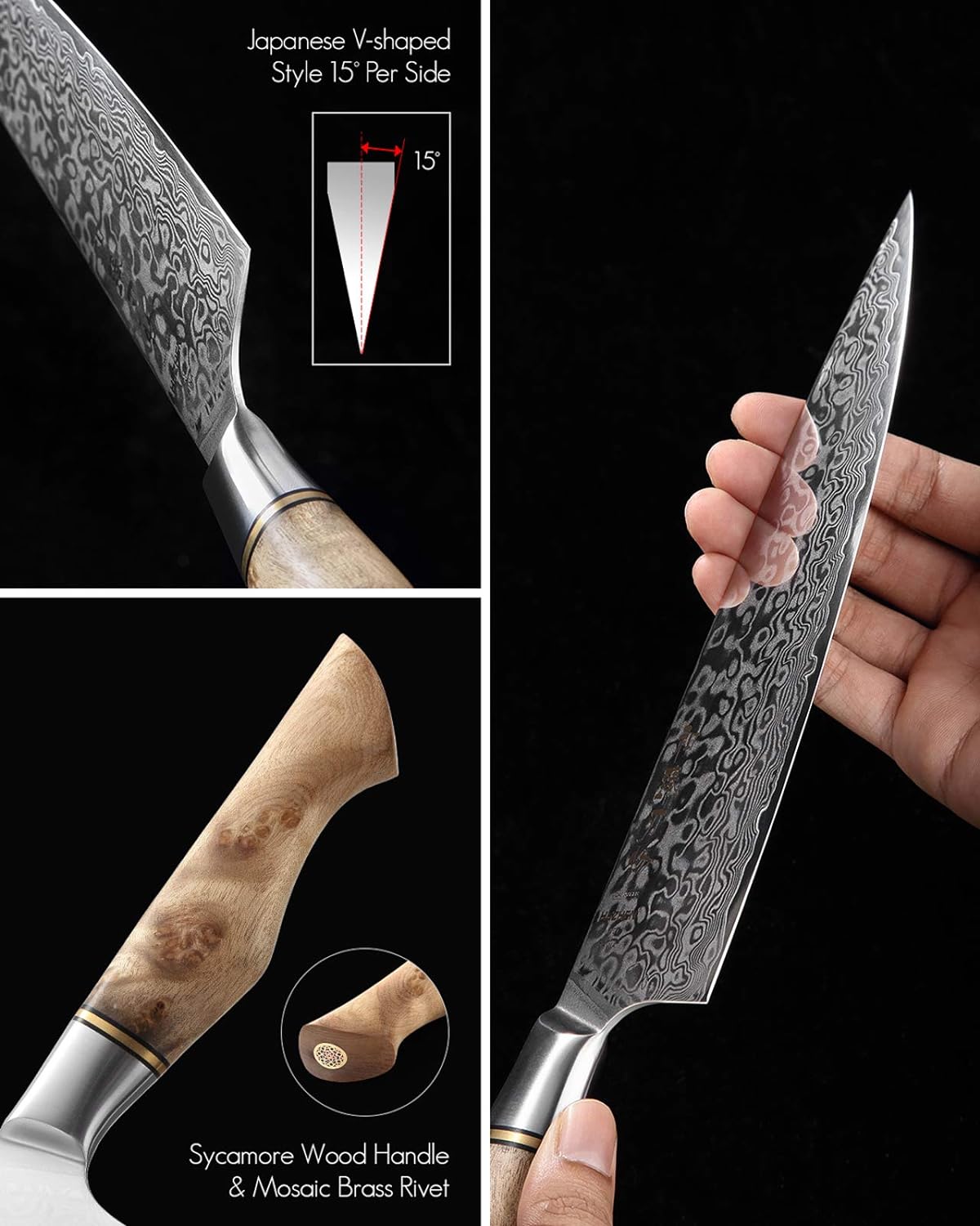 Messerhalter Set, Küchenmesser Set 7PCS