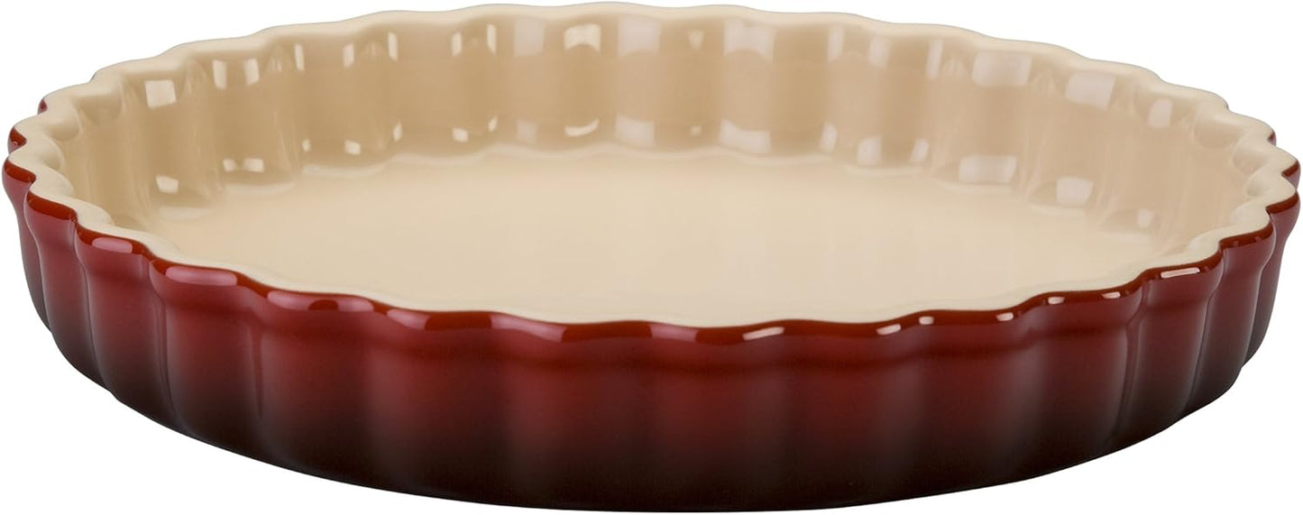 Tarte-Form aus Steinzeug, 24 cm, 24 cm Kirschrot