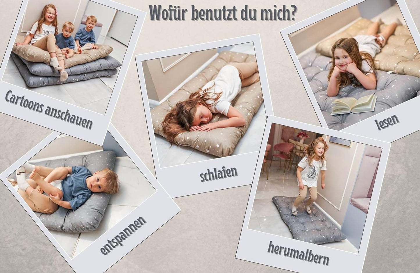 Polster für Montessori Kletterbogen 60x120 cm, 60x120 cm Galaxie