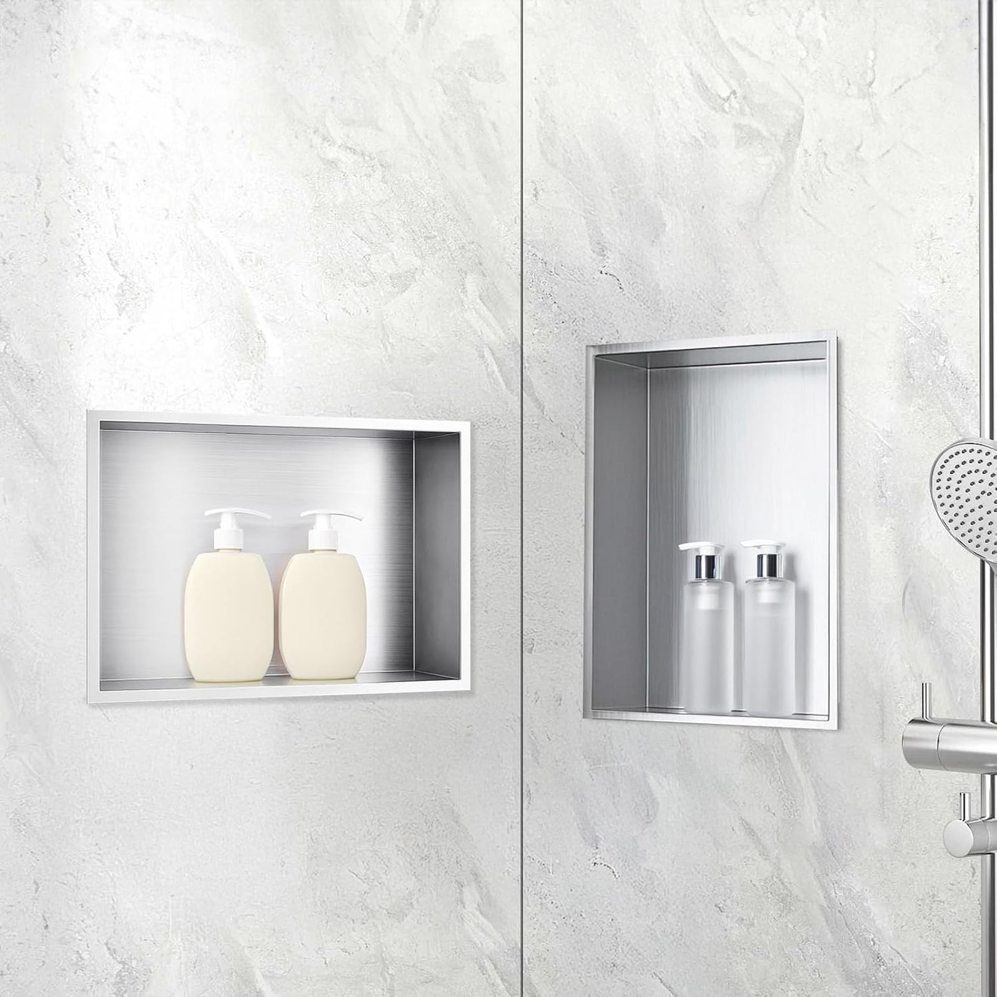 Wandnische für Dusche, 30x45 cm, 30×45cm Silber