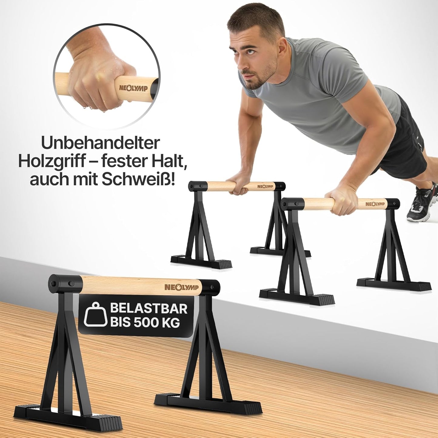Neolymp Parallettes High, Parallettes Hoch