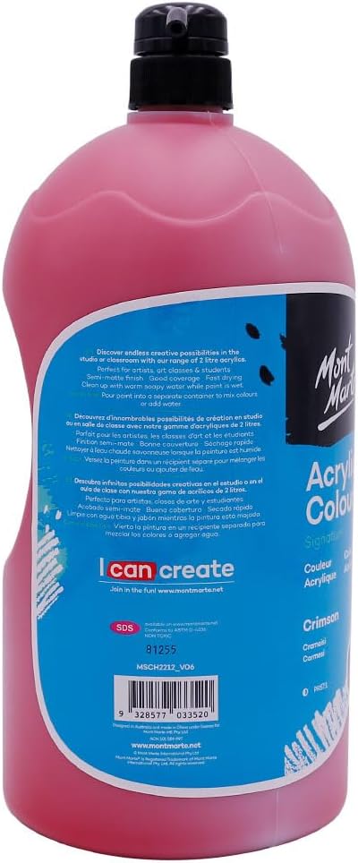 Discovery School Acrylfarbe mit Pumpendeckel, karminrot