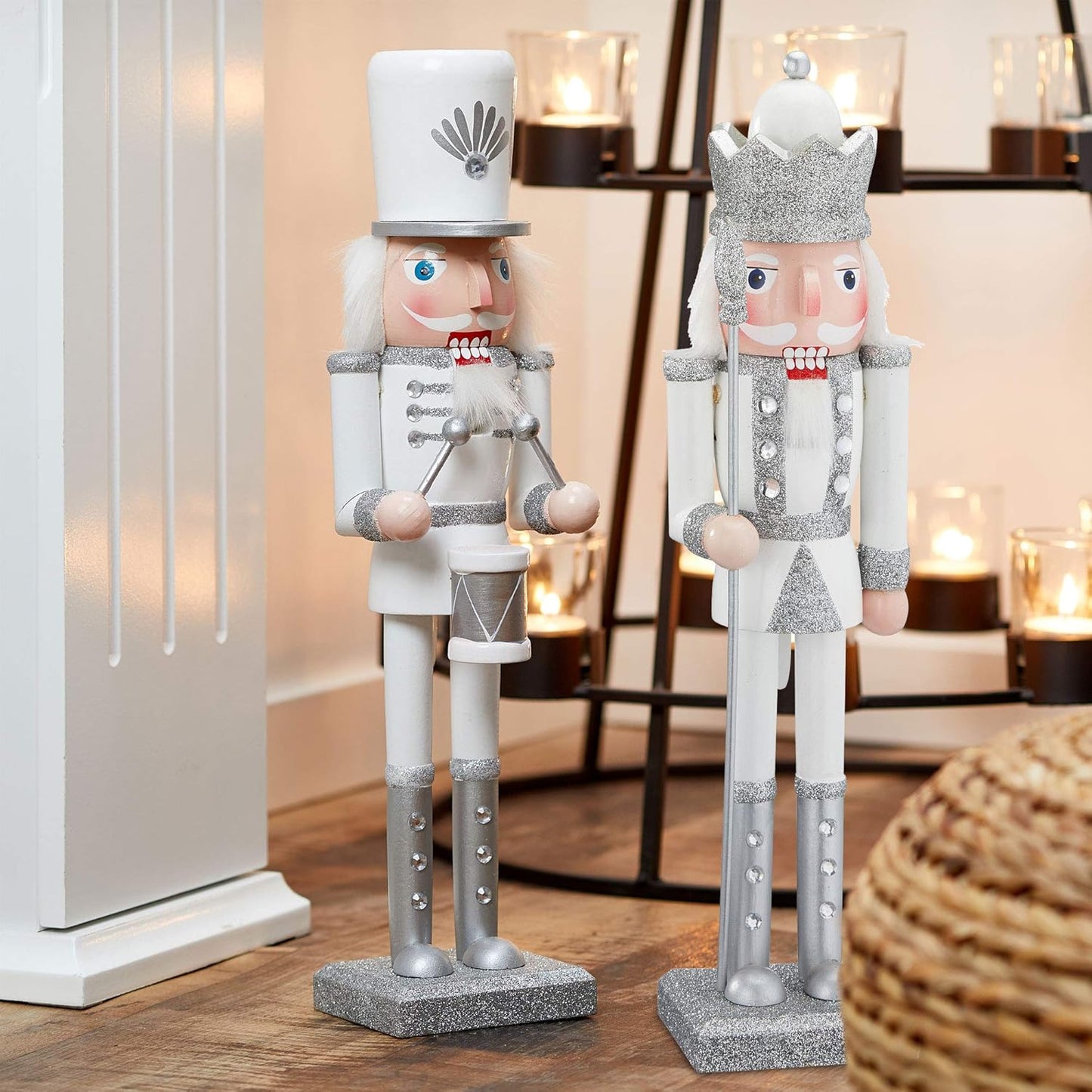 Nussknackerfiguren - König und Trommler, 1 X Nussknacker "König + Trommler" W/S 38 Cm