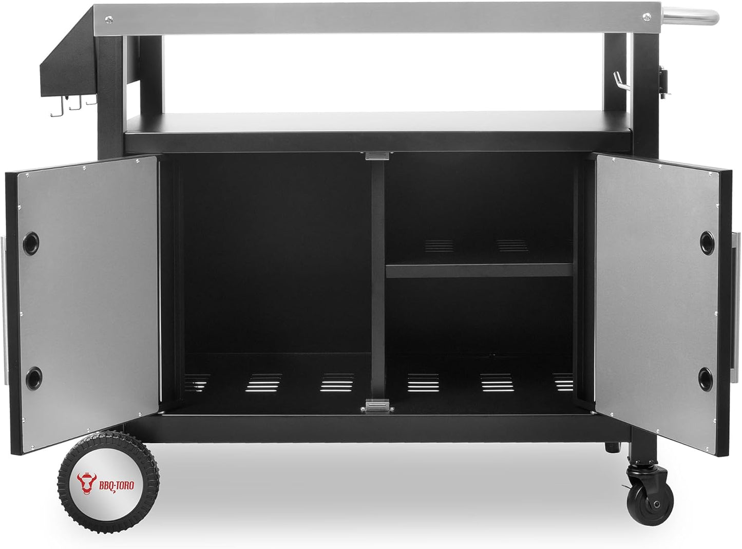 Grillwagen BQT4 mit grosser Arbeitsfläche