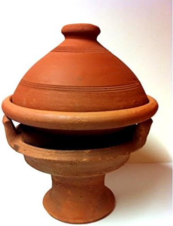 Original Tajine Tuareg Ø 26 cm mit Kochbuch, Ø 26cm, für 1-3 Personen