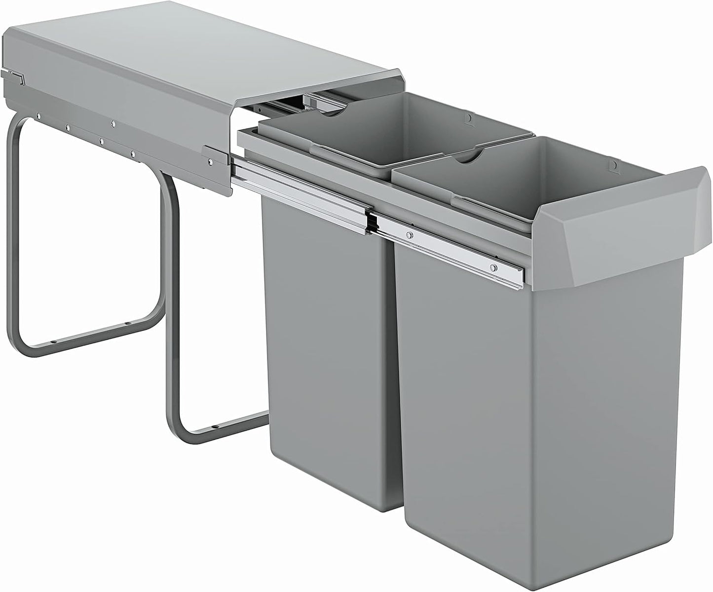 Mülltrennsystem, Trennung 2-fach 30 cm - 15 l / 15 l