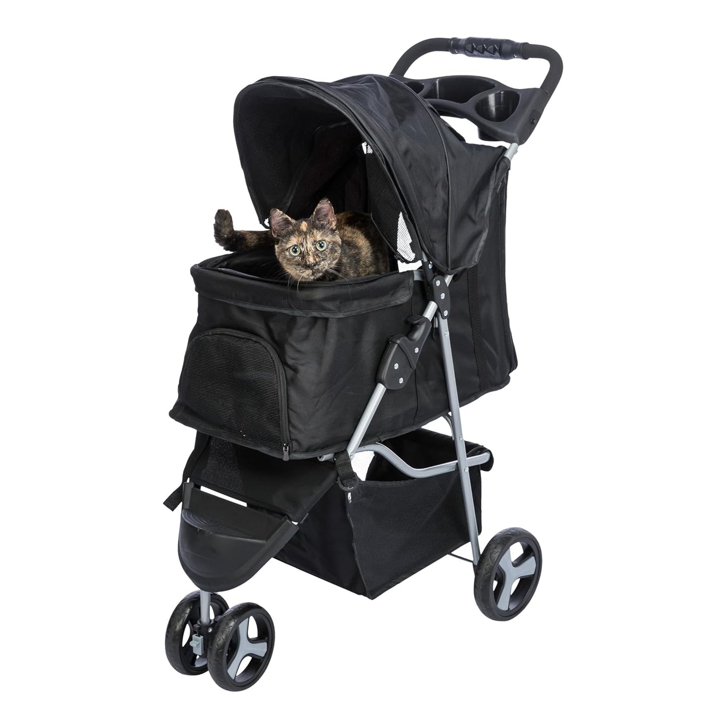 Buggy für Hunde bis 11 kg, Schwarz