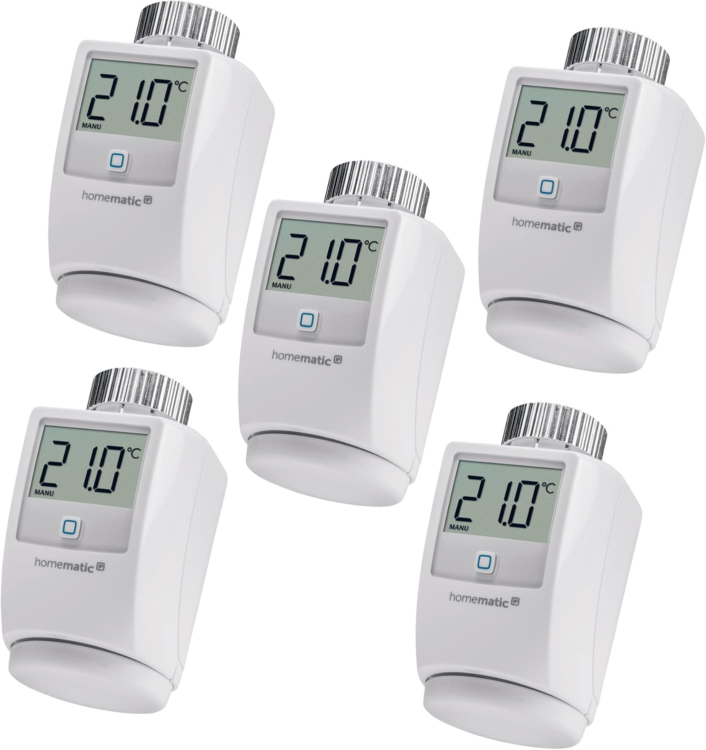 5er Set Smart Home Heizkörperthermostat, 5er-Set