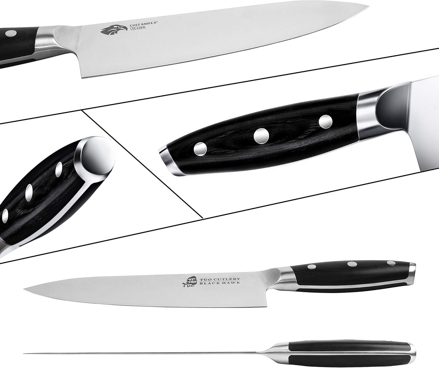 Kochmesser Black Hawk Series, Schwarz