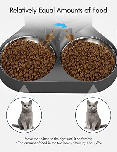 Doppelnapf für Futterspender, Zubehör Doppelnapf - Schwarz