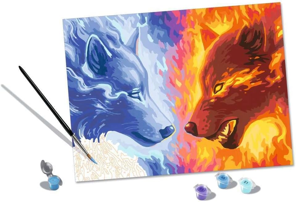 Malen nach Zahlen Fire & Ice, Alte Version