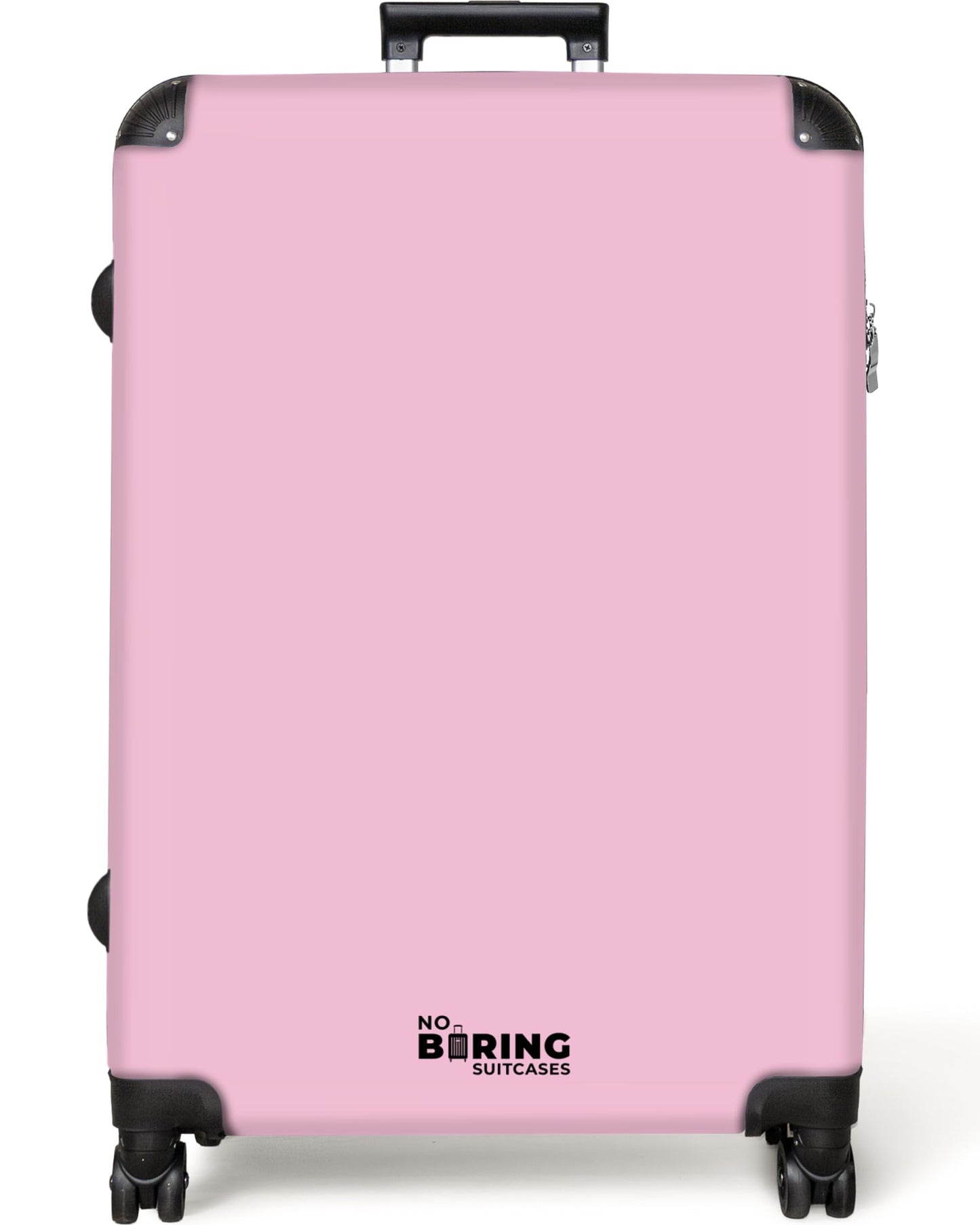 Hartschalenkoffer mit Rollen und TSA-Schloss, Einfarbig - Rosa Grösse XL