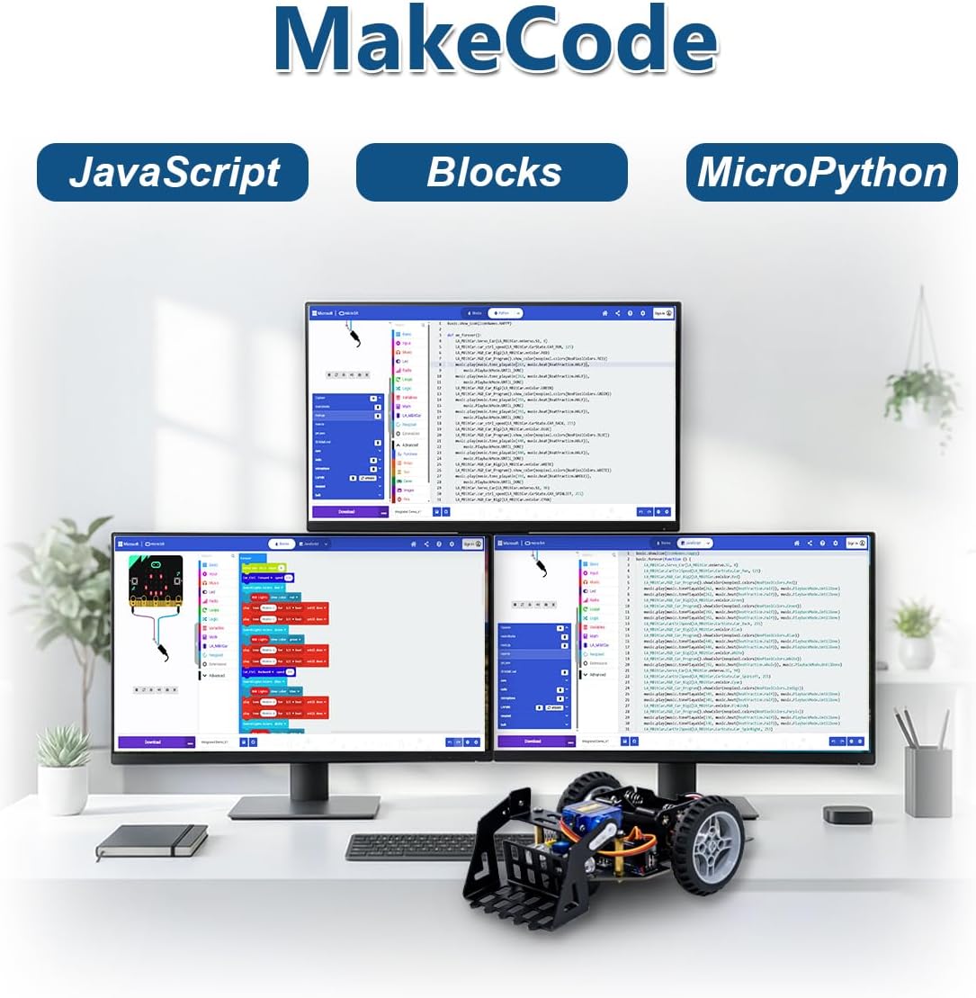 MicroBit Smart Robot Car für MakeCode & MicroPython
