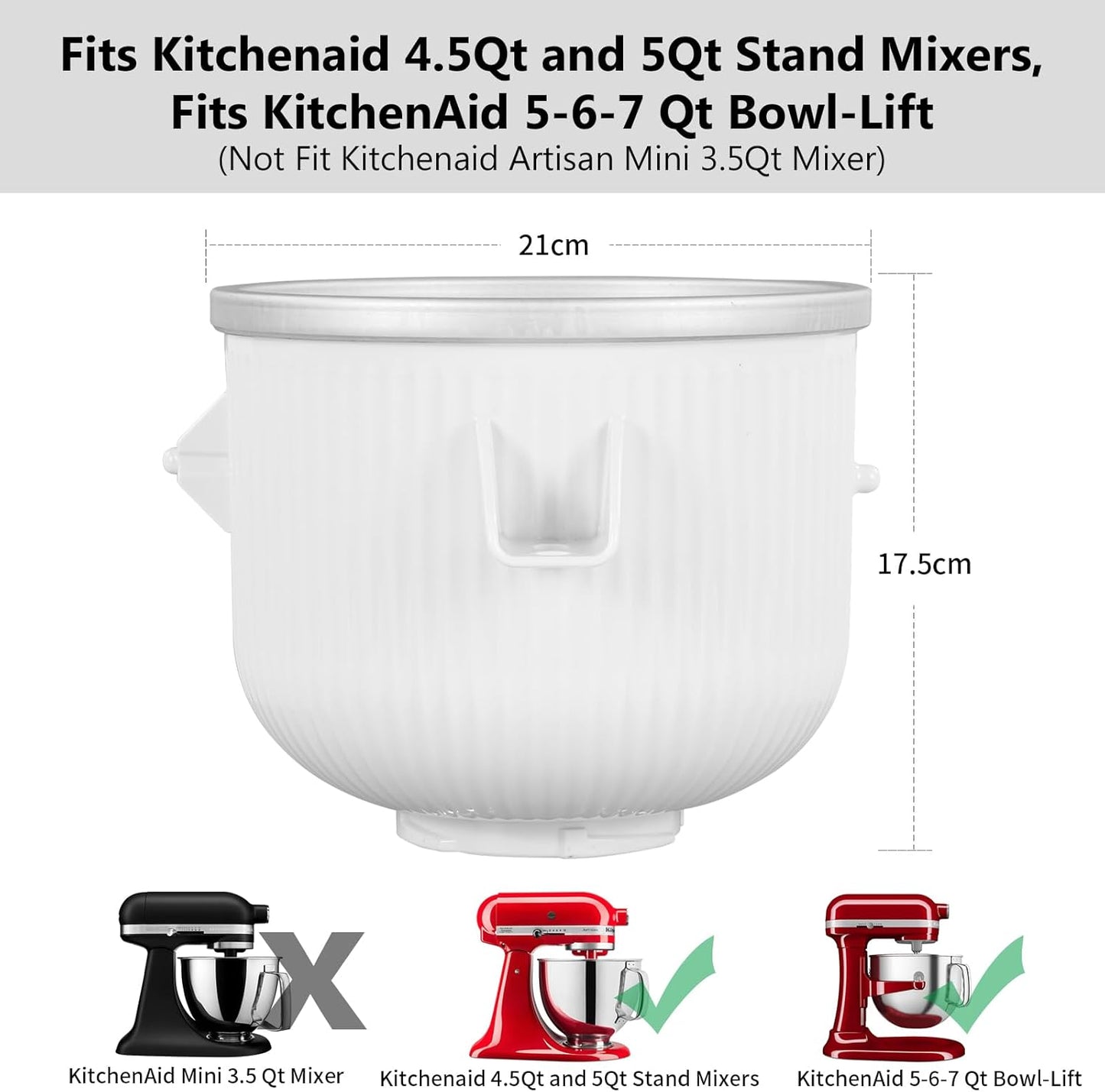 Eismaschinen-Aufsatz für Kitchenaid