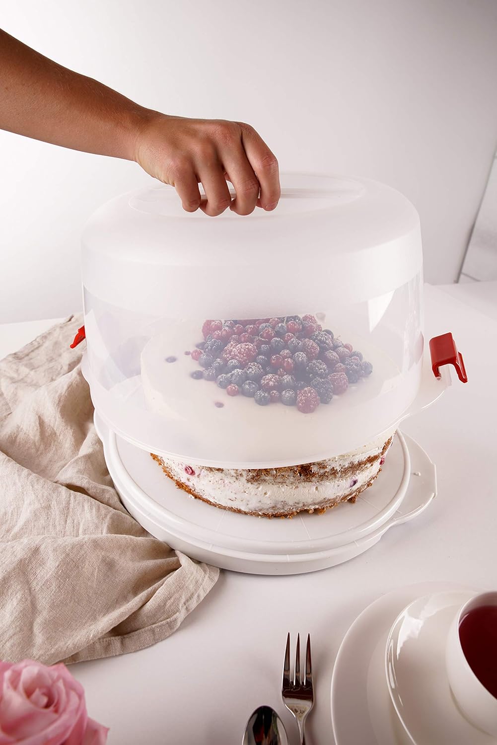 Kuchentransportbox mit Kühlakkus, Transportbox mit Akkus