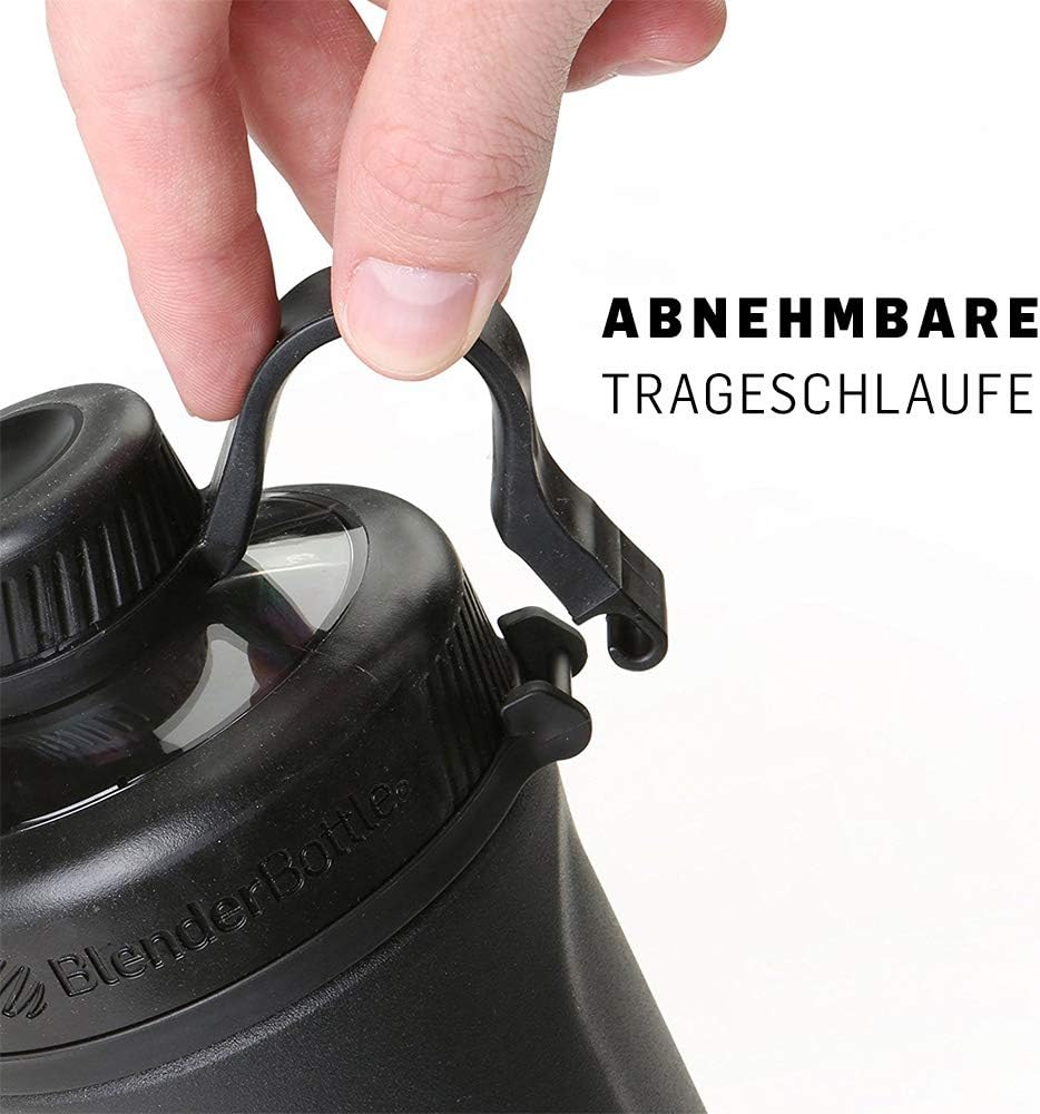 Trinkflasche mit BlenderBall, 770 ml, Edelstahl - 770 ml Black