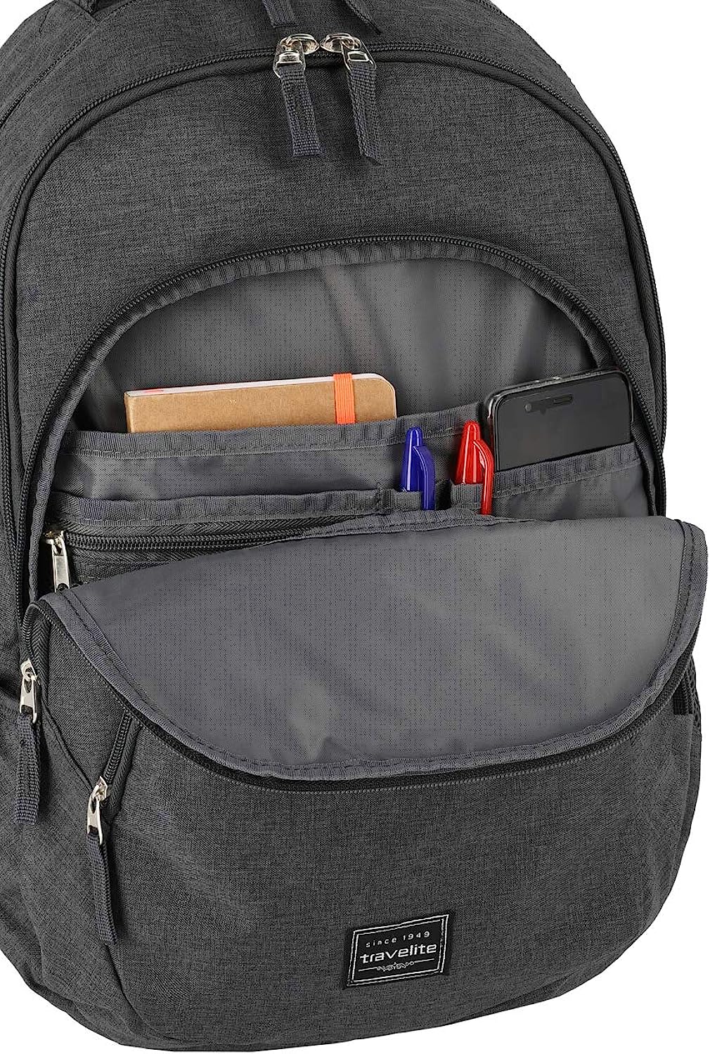Rucksack mit Laptopfach, 22 Liter (15.6 Zoll laptop), Anthrazit (Grau)
