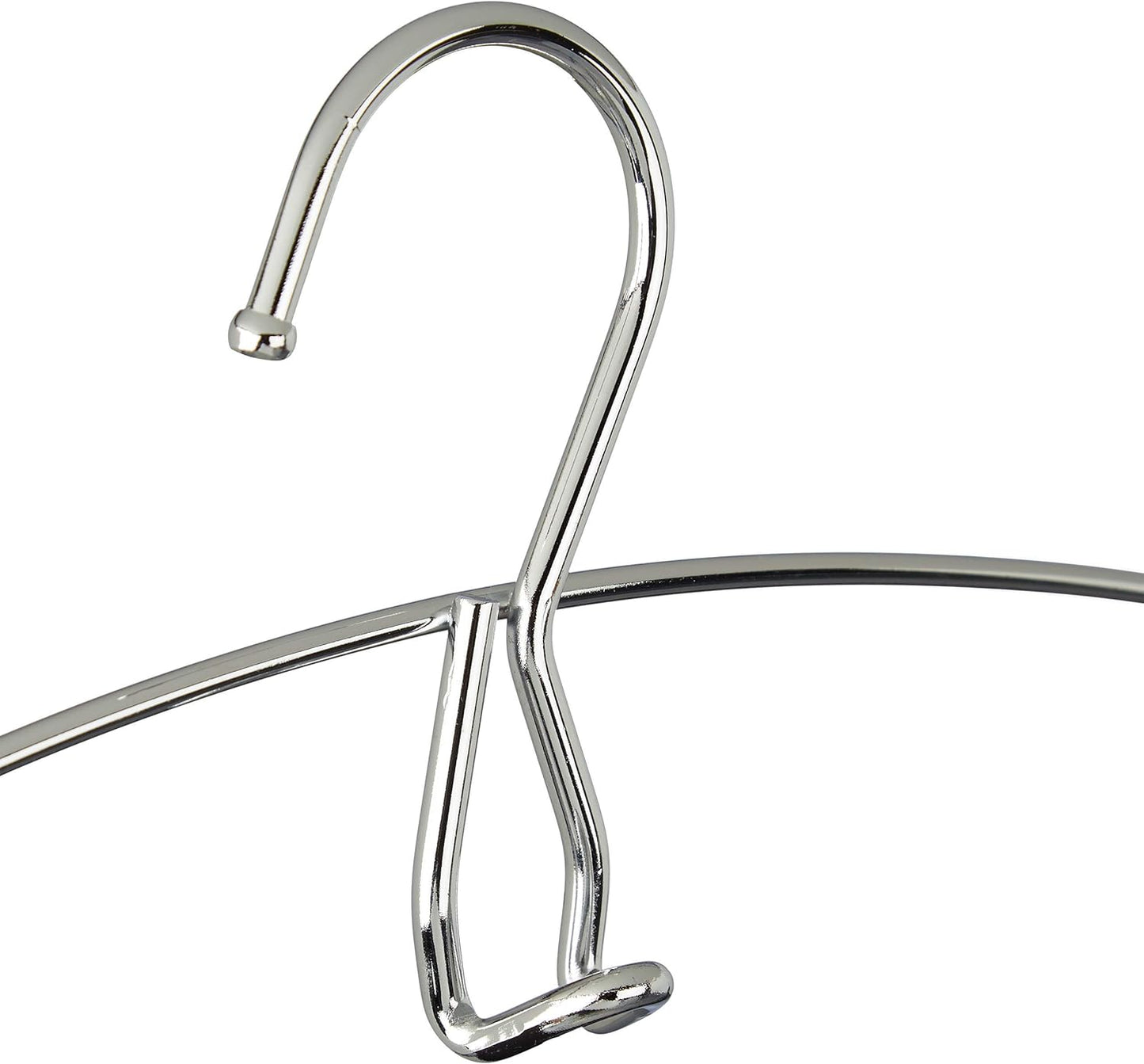 3-teiliges Hosenbügel Set, 3er Pack / Schwarz, Silber