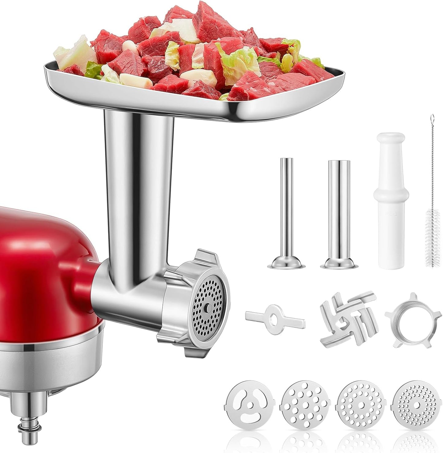 Fleischwolf-Aufsatz für Kitchenaid mit Zubehör-Set
