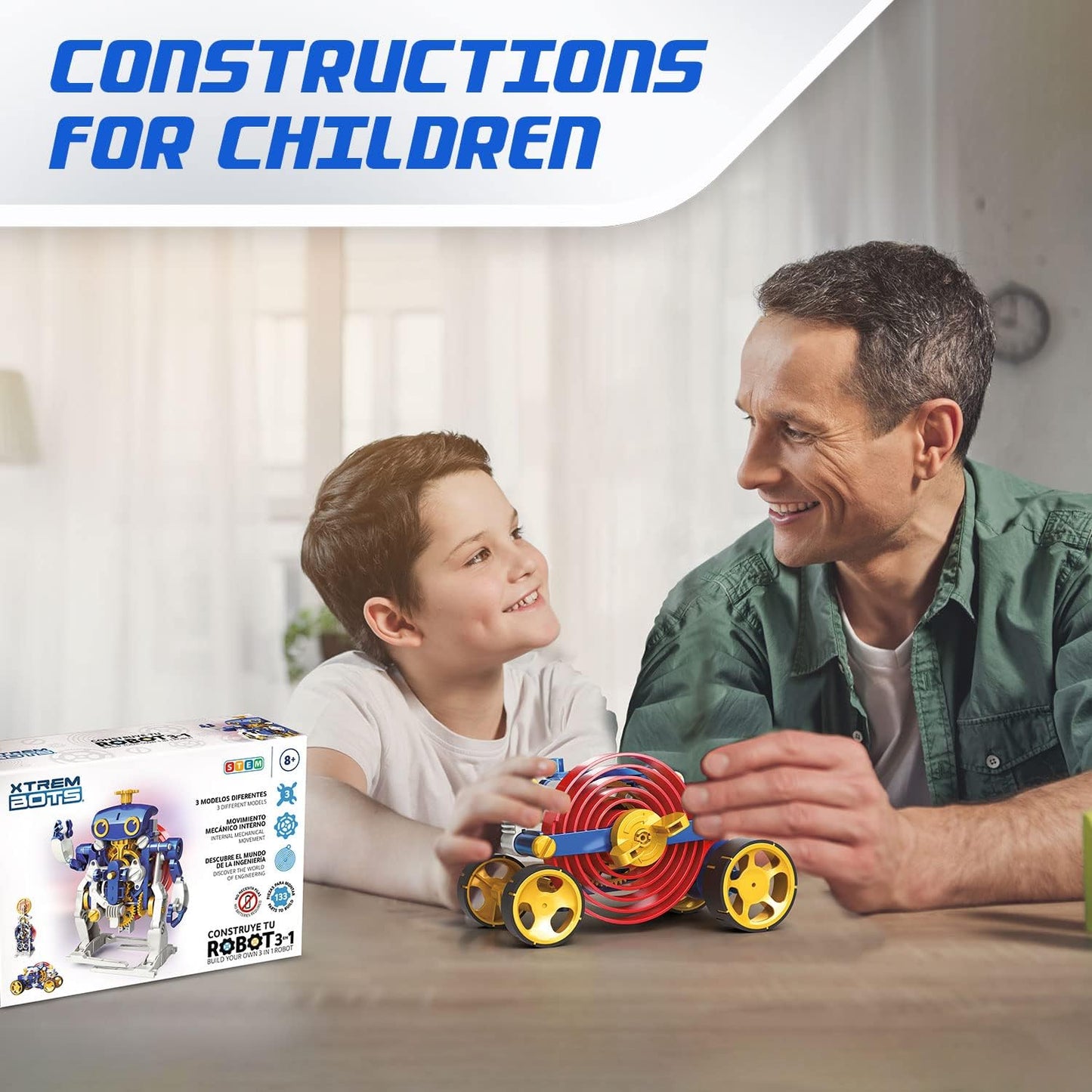 3-in-1 Lernroboter-Set für Kinder ab 8 Jahren, 3-in-1